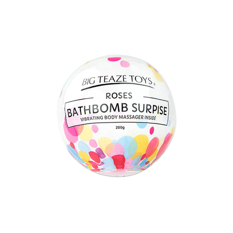 Bath Bomb Surprise Med Vibrerande Kula Rose
