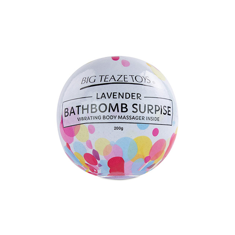 Bath Bomb Surprise Med Vibrerande Kula Lavender