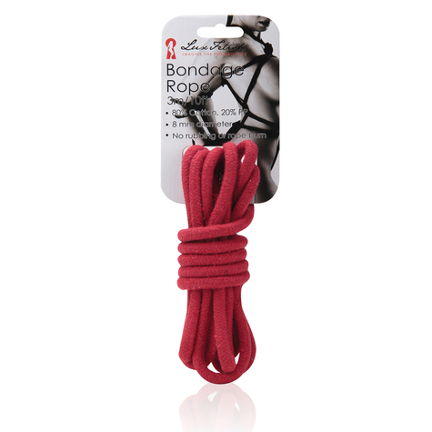 Lux Fetish Bondage Rope Röd 3m