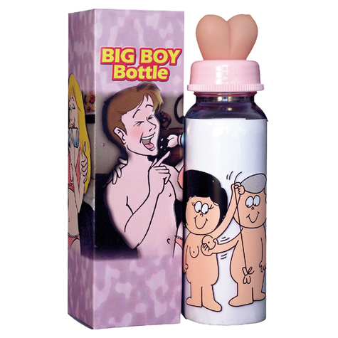 Bottle With Teat In The Shape Of A Breast