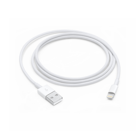 Apple Mque2zm/A Lightning- Till Usb-Kabel 1m Iphone 7, 7+, 8, 8+, X, Xs, Xr, Xs Max Vit Från En Originalförpackning För Iphone