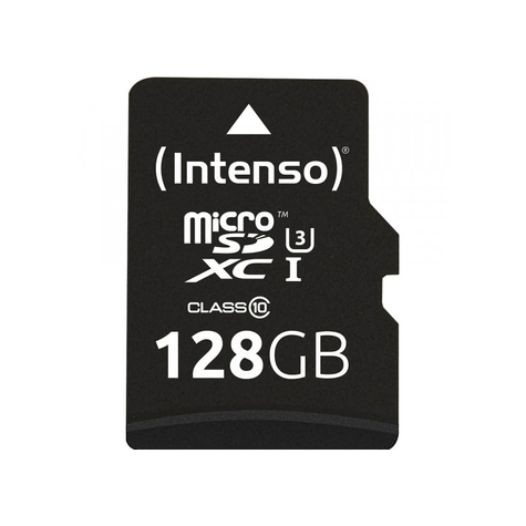 Intenso Secure Digital Card Micro Sd Uhs-I Professional 128 Gb Minneskort