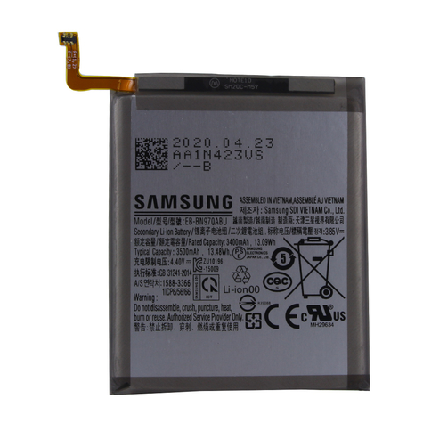 Samsung Ebbn970ab Samsung N970f Galaxy Note 10 Liion Batteri 3500mah