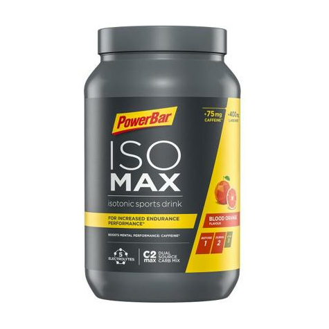 Powerbar Isomax Sportgetrk, 1200 G Burk, Blodapelsin Med Koffein