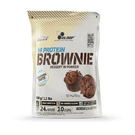 Olimp Hi Protein Brownie, 500 G Påse, Choklad