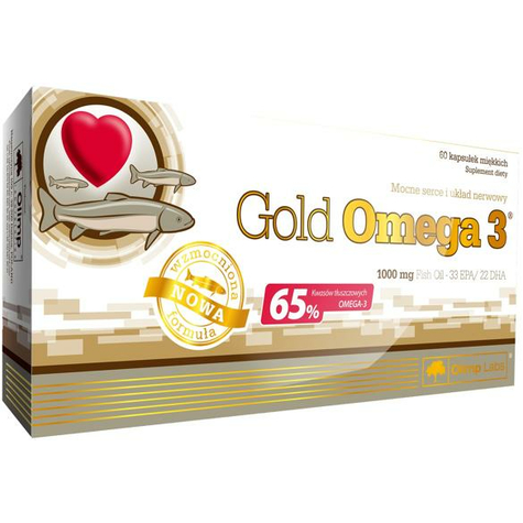 Olimp Gold Omega 3, 65%, 60 Kapslar