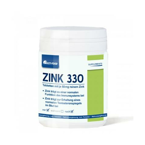 Multifood Zink 330, 100 Tabletter Kan