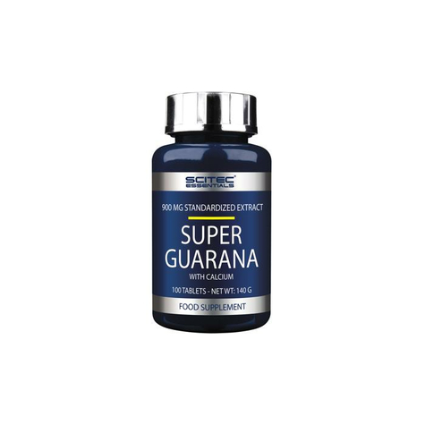Scitec Essentials Super Guarana, 100 Tabletter Dosering