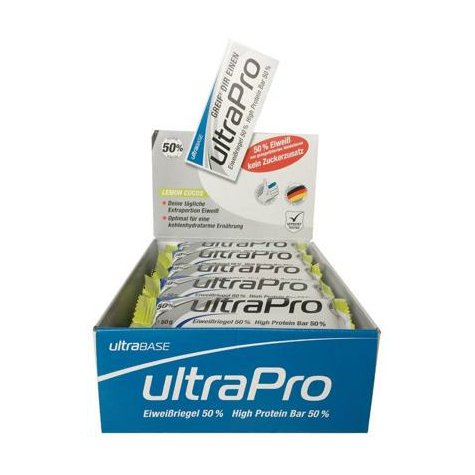 Ultra Sports Ultrapro Proteinbar, 20 X 50 G Bar, Lemon Cocos