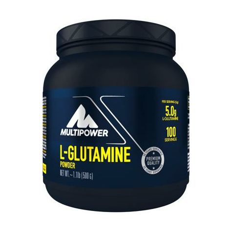 Multipower L-Glutaminpulver, 500 G Burk
