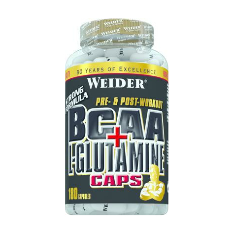 Joe Weider Bcaa + L-Glutamin Caps, 180 Kapslar Kan