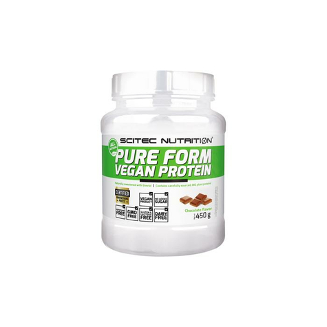 Scitec Nutrition Pure Form Vegan Protein, 450 G Burk