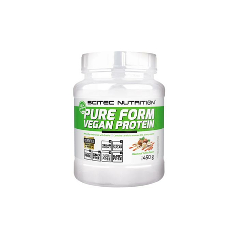 Scitec Nutrition Pure Form Vegan Protein, 450 G Burk