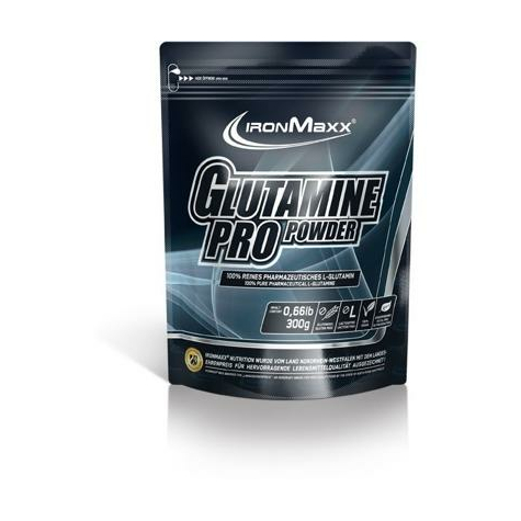 Ironmaxx Glutamin Pro Pulver, 300 G Påse
