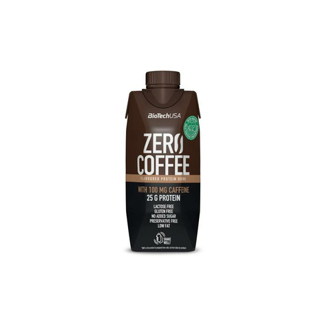 Biotech Usa Zero Coffee, 15 X 330 Ml Dryckeskartong, Caffe Latte