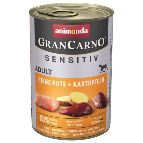Animonda Dog Grancarno Sensitive,Carno Sensi Kalkon+Potatis 400gd