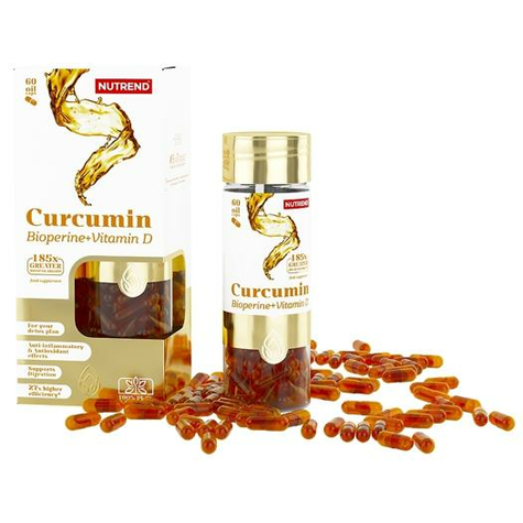 Nutrend Curcumin + Bioperin + Vitamin D, 60 Kapslar