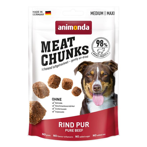 Animonda Hund Snacks, Ani.Meat Chunks Ren Nötkött 80g