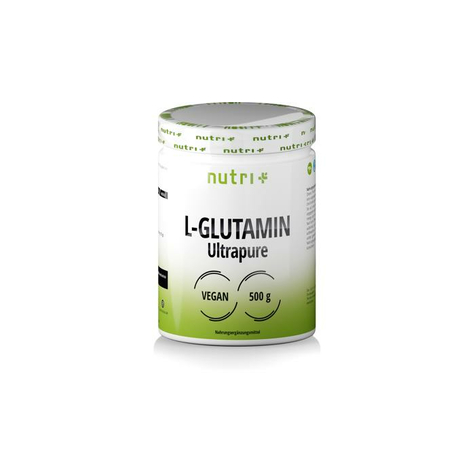 Nutri+ Vegan L-Glutaminpulver Ultrarent, 500 G Burk