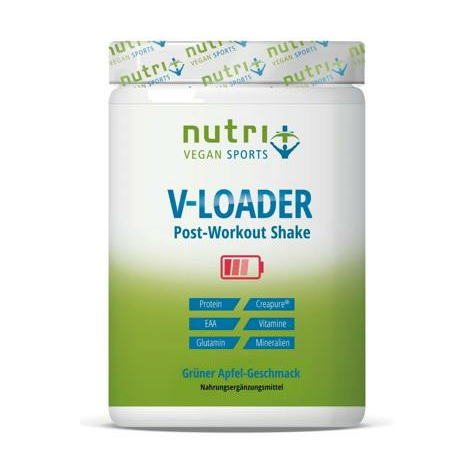 Nutri+ Vegan V-Loader Pulver, 750 G Burk, Grapefrukt/Grönt Äpple