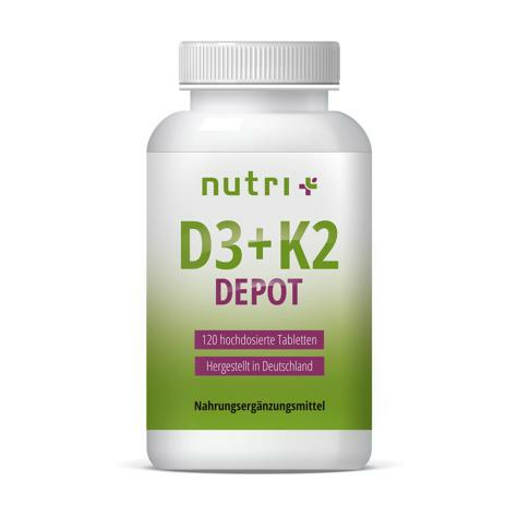 Nutri+ Vegan D3+K2 Depottabletter, 120 Tabletter