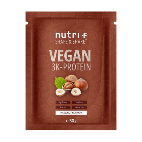 Nutri+ Vegan 3k Proteinpulver, 30 G Prov