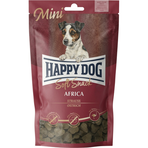 Happy Dog, Hd Snack Soft Mini Afrika 100g