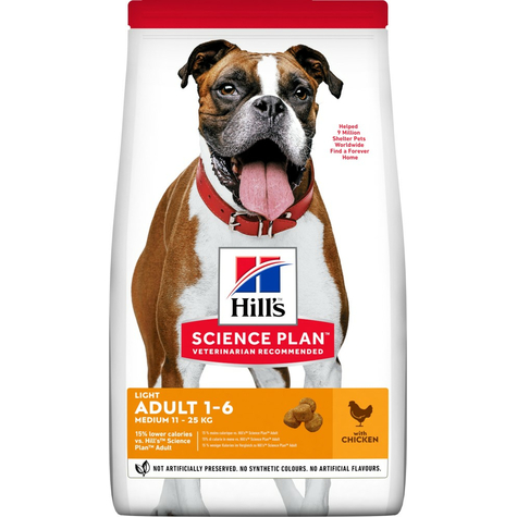 Hills,Hillsdog Ad Light Kyckling 2,5kg