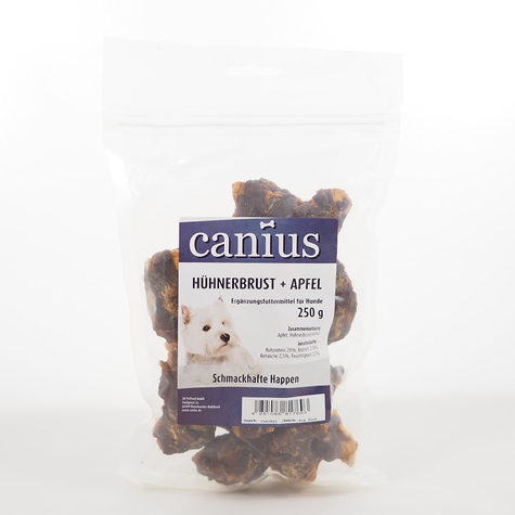 Canius Snacks,Cani. Kycklingbröst+Äpple 250g