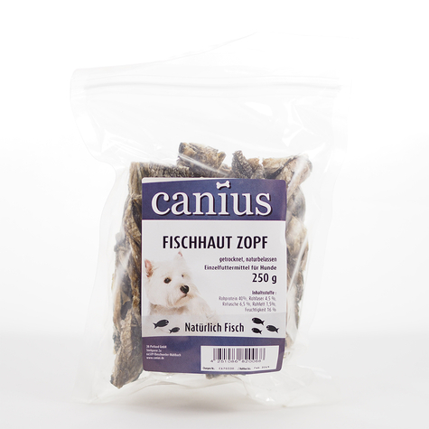 Canius Snacks,Canius Fiskskinn Flätan 250 G