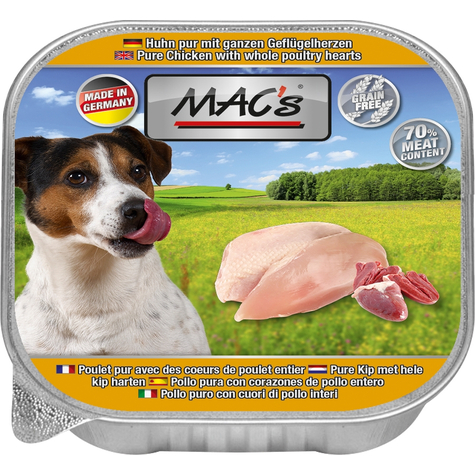 Mac's,Macs Dog Chicken Pur+Gflhz. 150 G