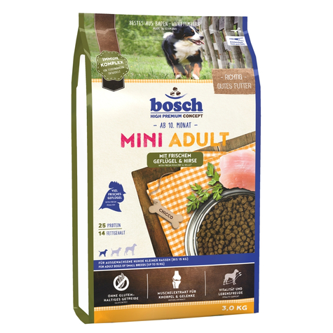 Bosch,Bosch Mini Fjäderfä+Hirs 3kg