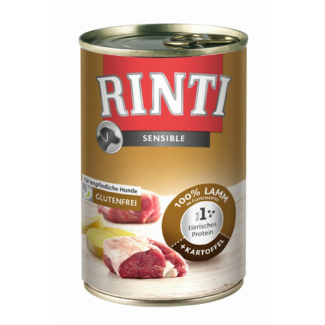 Finnern Rinti,Rinti Sensi.Lamm+Potatis. 400gd