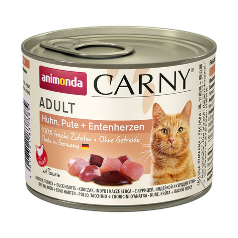Animonda Cat Carny,Carny Chicken+ Turkey+ Duckh. 200gd