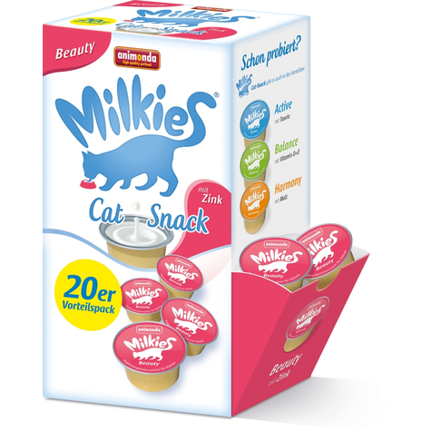 Animonda Cat Snacks,Ani Milkie Beauty+Zink 20x15g