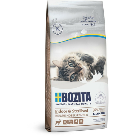 Bozita,Boz.Cat Ind+St Grfr Beef 2kg