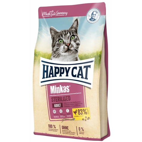 Happy Cat,Hc Minkas Steril. Fl. 500g