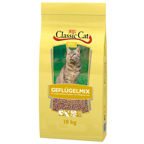 Classic Cat,Classic Cat Fjäderfäblandning 10 Kg