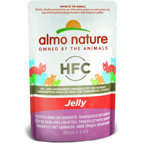 Almo Nature,An Cat Cl.Jelly Tuna+Gar. 55gp