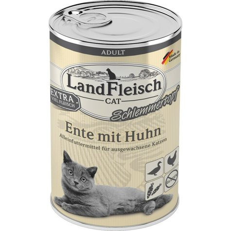 Landfleisch,Lafl.Cat Pot Anka+Kyckling 400gd
