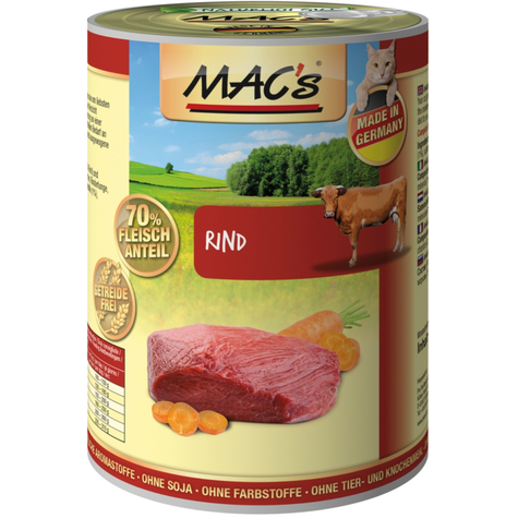 Mac's,Macs Cat Beef 400 G D