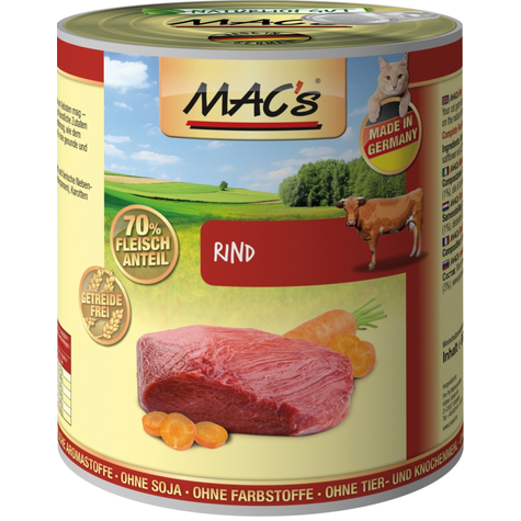 Mac's,Macs Cat Beef 800 G D