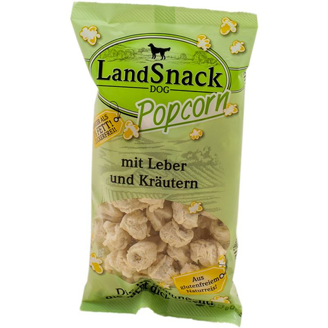 Landfleisch Popcorn,Lasnack Popcorn Lever+Krau 30g