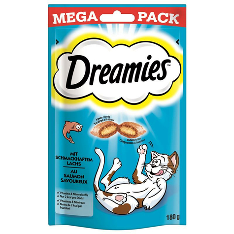 Dreamies,Dreamies Lax Mega Pack 180g