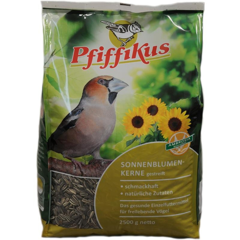 Pfiffikus Foder För Vilda Fåglar,Pfiff.Sonnenblumen.Gestr.2,5kg