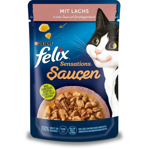 Nestle Cat,Fel Sens.Sauce Lax+Garn 85gp
