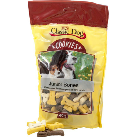 Klassiska Snacks,Cla.Cookies Junior Bones 500g