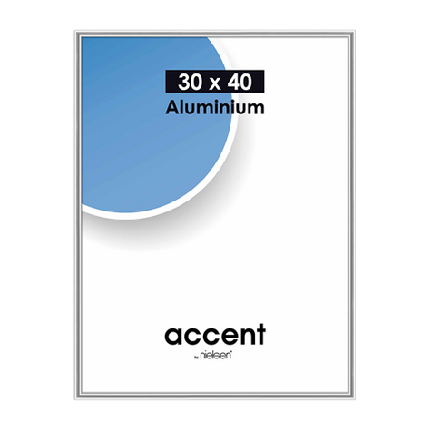 Nielsen Accent 30x40 Aluminium Silver 52423