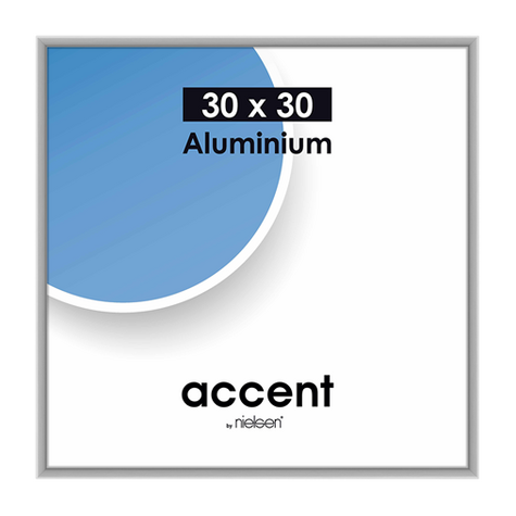 Nielsen Accent 30x30 Aluminium Silver Matt 54124