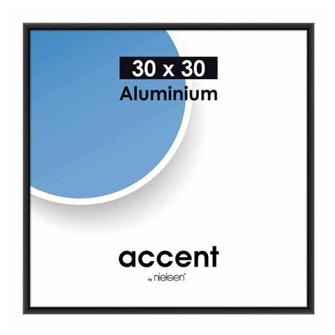 Nielsen Accent 30x30 Aluminium Svart Matt 54126